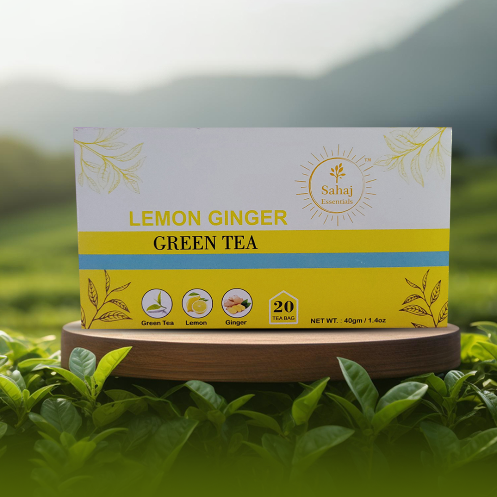 Sahaj Essentials-Lemon Ginger Green Tea