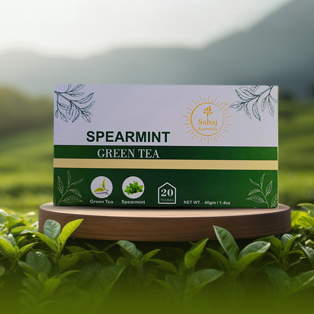 Sahaj Essentials-Spearmint Green Tea