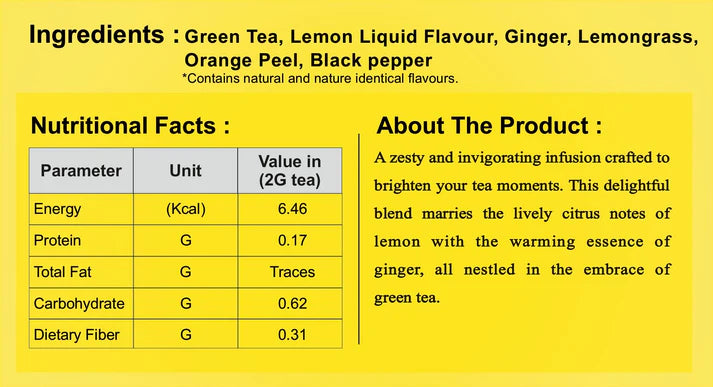 Lemon Ginger Green Tea